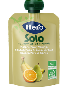 HERO BABY SOLO PERA PLATANO Y ZANAHORIA ECO 120 G