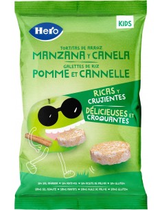 Hero Kids Snack Tortita de Arroz Manzana y Canela 40 g