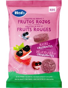 Hero Kids Snack Tortitas Frutos Rojos 40 g