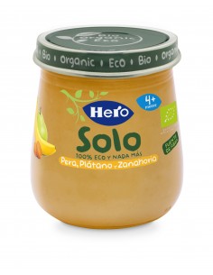 Hero Solo Eco Tarrito Pera Plátano y Zanahoria 120 g