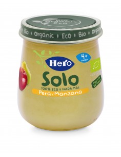 Hero Solo Eco Tarrito Pera y Manzana 120 g