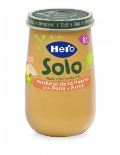 Hero Baby Solo Verduras con Pollo y Arroz 190 g