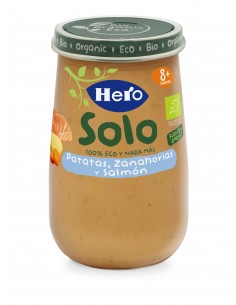 Hero Solo Eco Tarrito Patatas Zanahoria y Salmón 190 g
