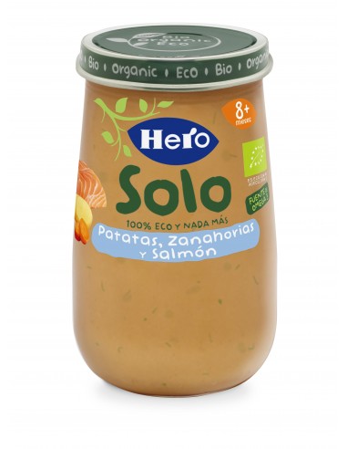 Hero Solo Eco Tarrito Patatas Zanahoria y Salmón 190 g