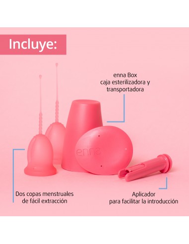 Enna Copa Easy 2 Unid + Caja Esteriliz + Aplicador M