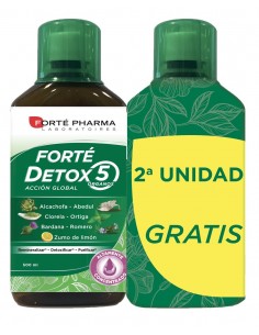 Forté Detox 5 Órganos 500 ml pack 2ªud 50%