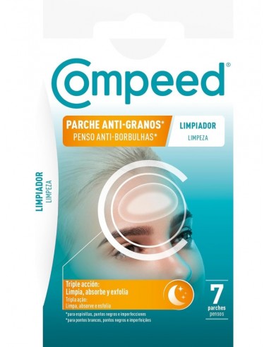 Compeed Parche Anti-Granos Limpiador Triple Acción 7 unidades