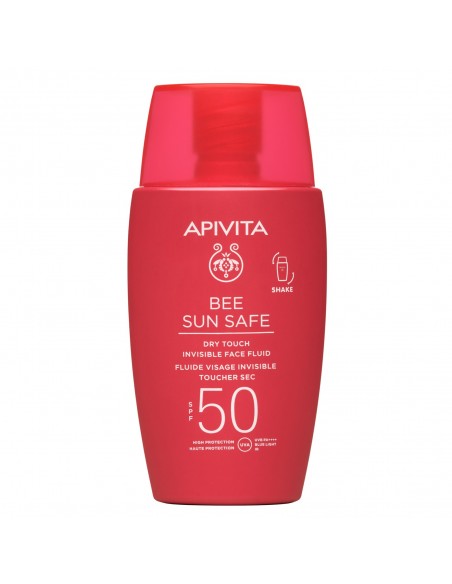 Apivita Bee Sun Safe Fluido Facial Toque Seco SPF50 50 ml