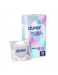 Durex Preservativos Invisible Extra Lubricados 12 unidades