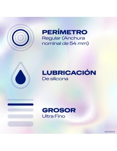 Durex Preservativos Invisibles extra sensitivos 12 unidades