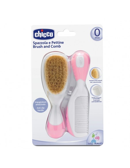 Chicco Cepillo y Peine Rosa