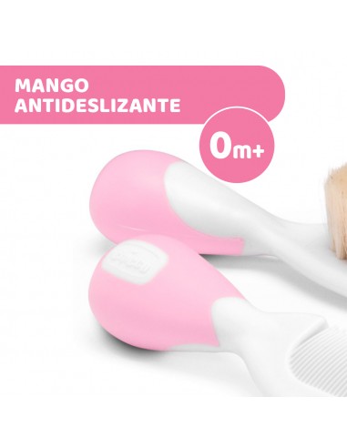 Chicco Cepillo y Peine Rosa