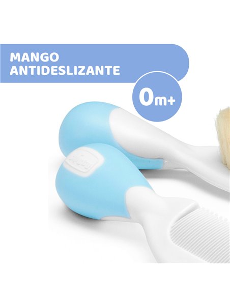 Chicco Cepillo y Peine Azul