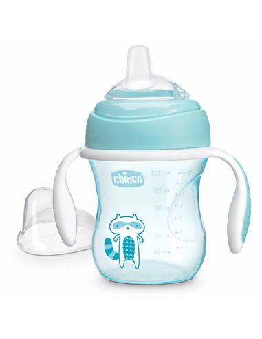Chicco Vaso de transición Mix&Match azul 200 ml +4 meses