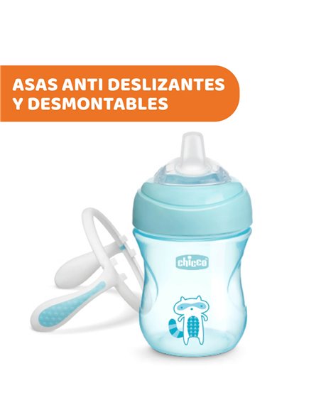 Chicco Vaso de transición Mix&Match azul 200 ml +4 meses