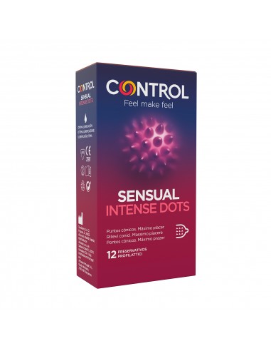 Control Preservativos Sensual Intense Dots 12 unidades