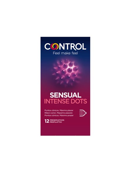 Control Preservativos Sensual Intense Dots 12 unidades