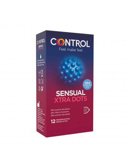 Control Preservativos Sensual Xtra Dots 12 unidades