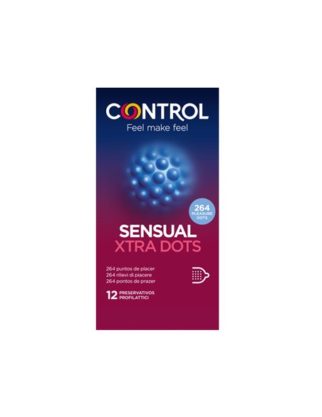 Control Preservativos Sensual Xtra Dots 12 unidades