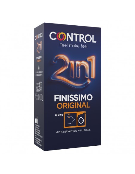 Control Duo Finissimo 2 en 1 preservativos 6 unidades