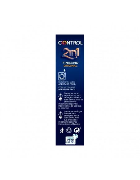 Control Duo Finissimo 2 en 1 preservativos 6 unidades