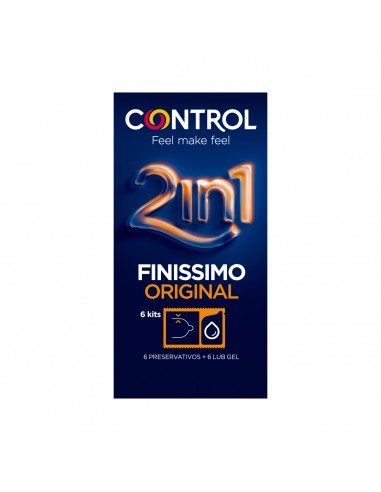 Control Duo Finissimo 2 en 1 preservativos 6 unidades