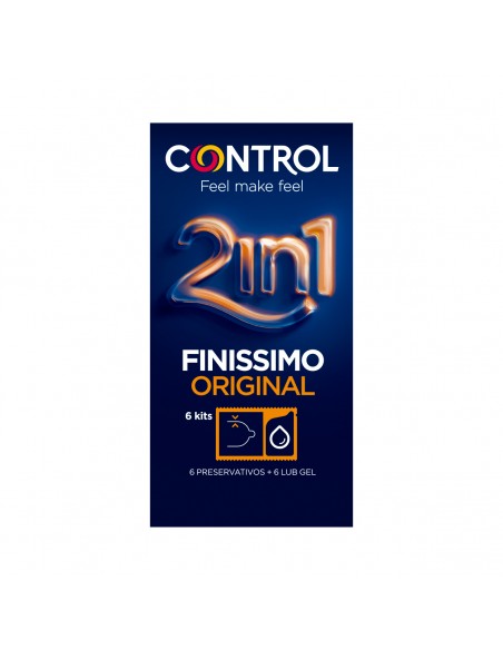 Control Duo Finissimo 2 en 1 preservativos 6 unidades