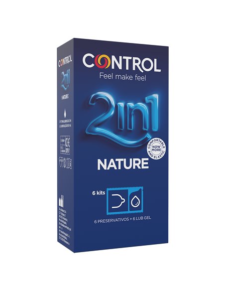 Control Duo Nature 2 en 1 Preservativos 6 unidades