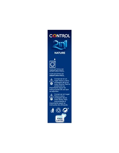 Control Duo Nature 2 en 1 Preservativos 6 unidades
