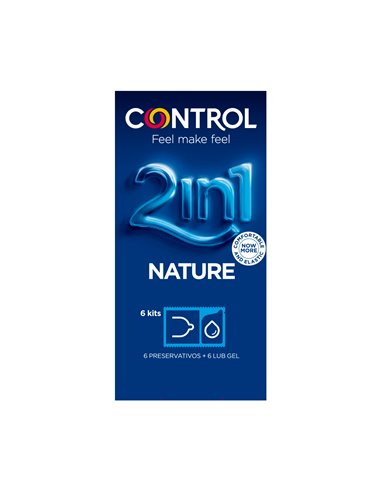 Control Duo Nature 2 en 1 Preservativos 6 unidades
