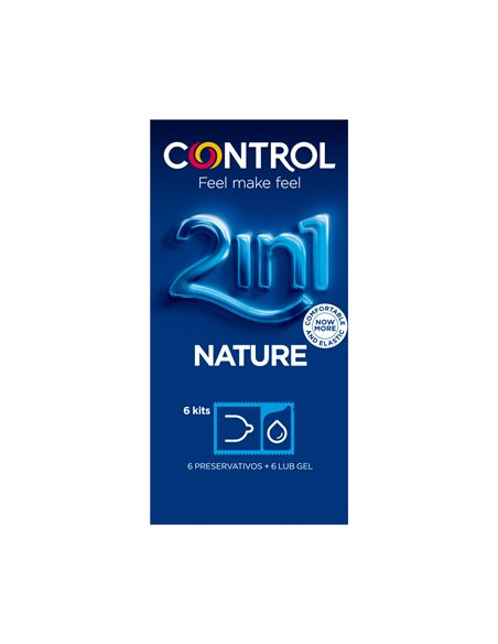 Control Duo Nature 2 en 1 Preservativos 6 unidades