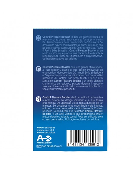 Control Pleasure Booster Anillo Vibrador