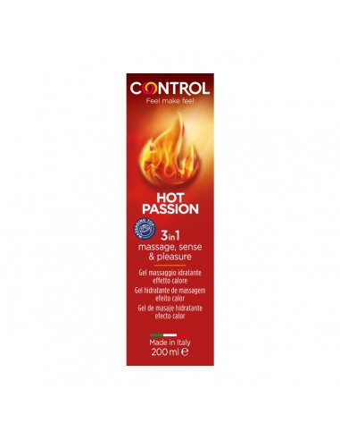 Control Gel de Masaje Hidratante Hot Passion 200 ml