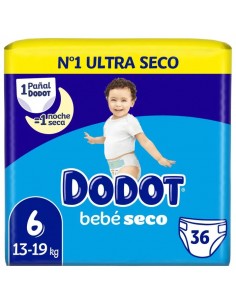 Dodot Bebé Seco Pack Talla 6 36 unidades