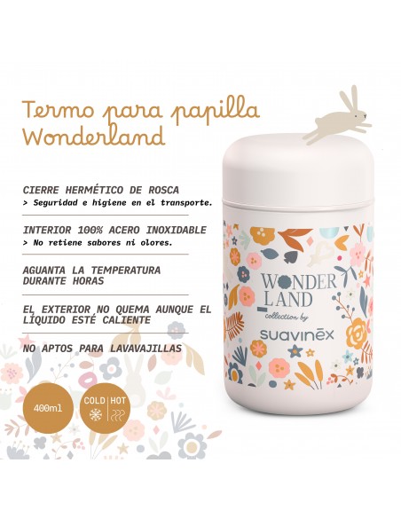 Suavinex Termo Papillas Rosa Dibujos 400 ml