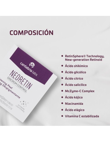 Neoretin Discrom Control Peeling Despigmentante 6 discos