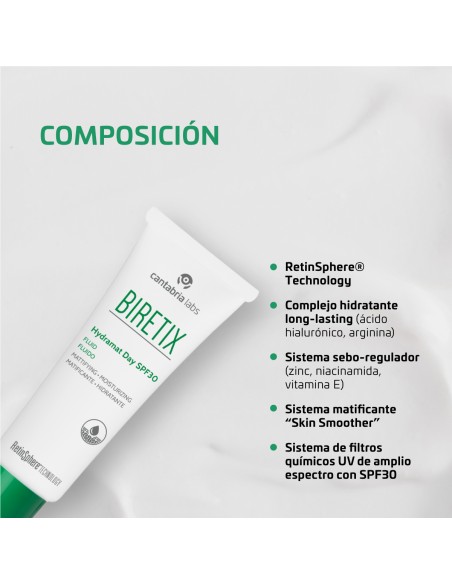 Biretix Hydramat Fluido Matificante Día SPF30 50 ml
