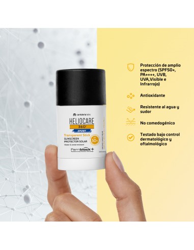 Heliocare 360º Sport Transparent Stick SPF50+ 25 g