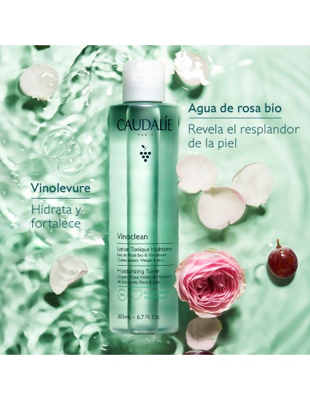 Caudalie Vinoclean Loción Tónica Hidratante 100 ml