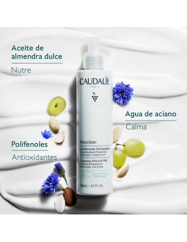 Caudalie Vinoclean Leche de Almendras Desmaquillante 200 ml