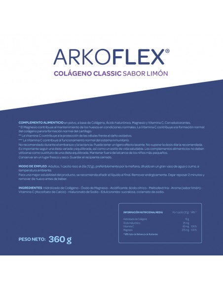 Arkoflex Colágeno Sabor Limón 360 g