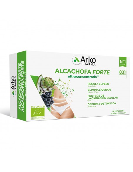 Arkofluido Alcachofa Forte 20 ampollas bebibles