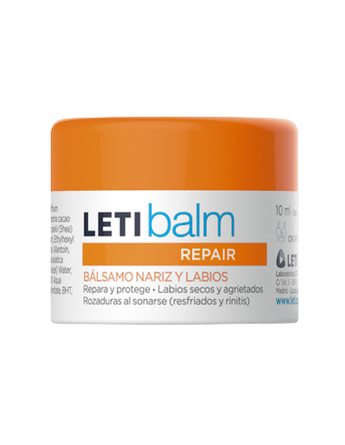 Leti balm Repair Pediátrico Bálsamo Nariz y Labios 10 ml