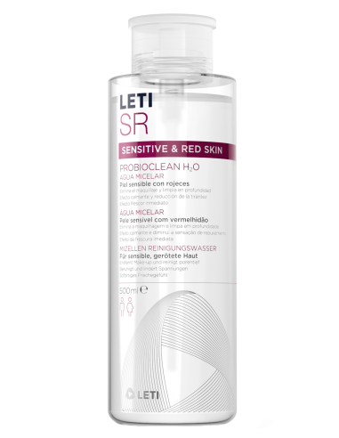 Leti SR Sensitive & Red Skin Agua Micelar Probioclean H2O 500 ml