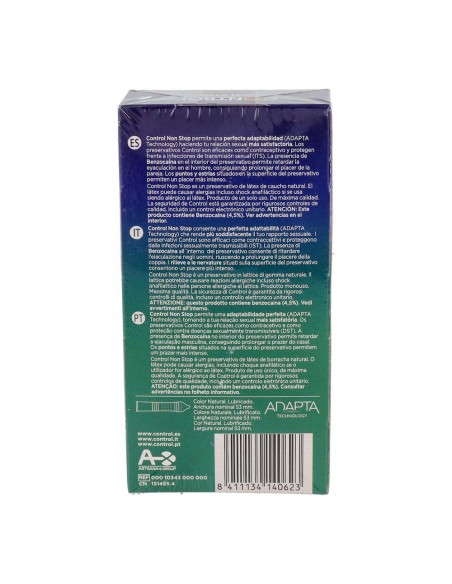 Control Preservativos Non Stop Dots & Lines 12 unidades