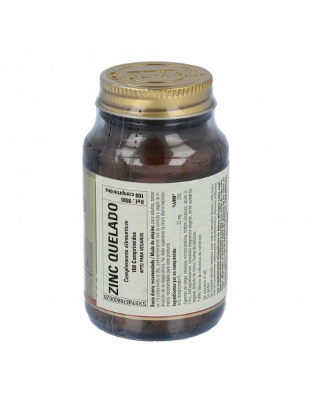 Solgar Zinc Quelado 100 comprimidos