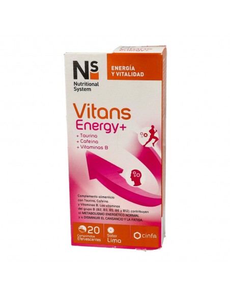 Vitans Energy+ 20 comprimidos efervescentes