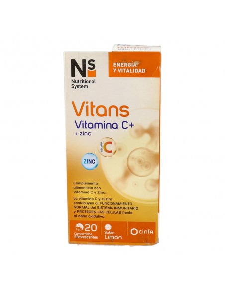 Vitans Vitamina C+20 comprimidos efervescentes