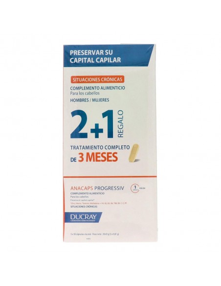 Ducray Anacaps Expert Triplo 3x30 cápsulas