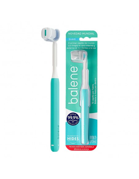 Balene Cepillo Manual Dureza Suave Aguamarina